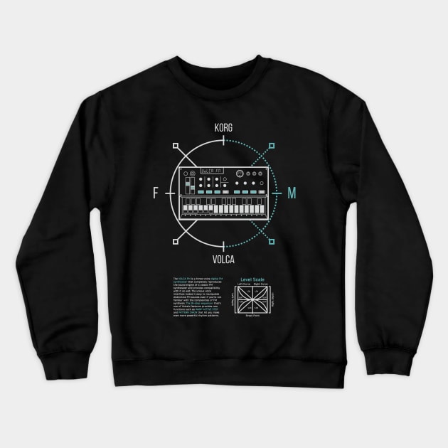 Volca FM Orbital Crewneck Sweatshirt by Synthshirt